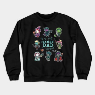 Gamer Dad Fantasy RPG Characters Crewneck Sweatshirt